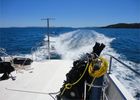 Bateau spacieux pour des sorties de plongée en petit comité à Bormes-les-Mimosas